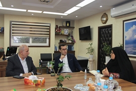 دیدار مهندس کوچکی‌نژاد و فرماندار خمام با دکتر مصطفی گل‌شکن